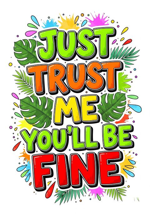 Just Trust Me You'll Be Fine Quote