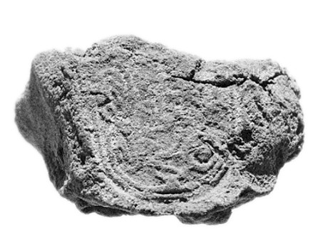 Rough Rock on White Background