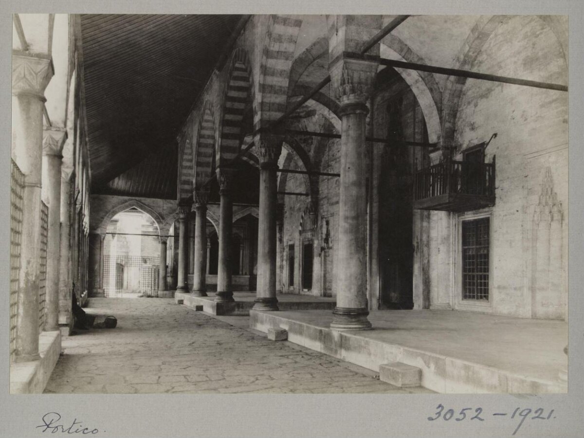Vintage Photograph of Stone Portico