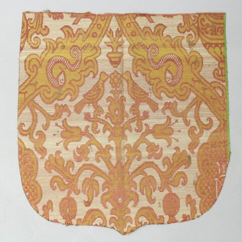 Vintage Ornate Woven Textile Fragment