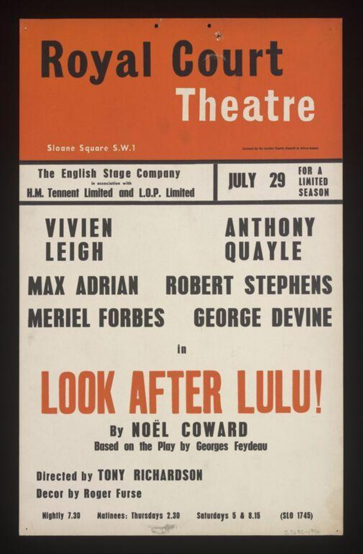Look After Lulu Theatre Poster