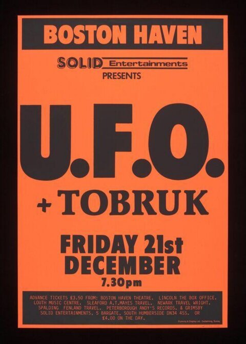 U.F.O. Boston Haven Concert Poster