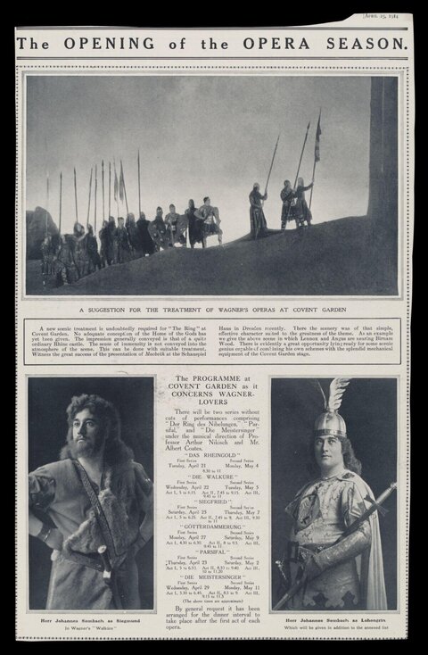 1914 Covent Garden Opera Season Opening