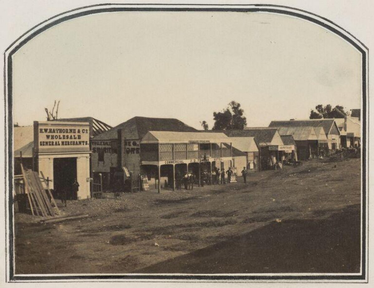 Vintage Town Main Street Scene
