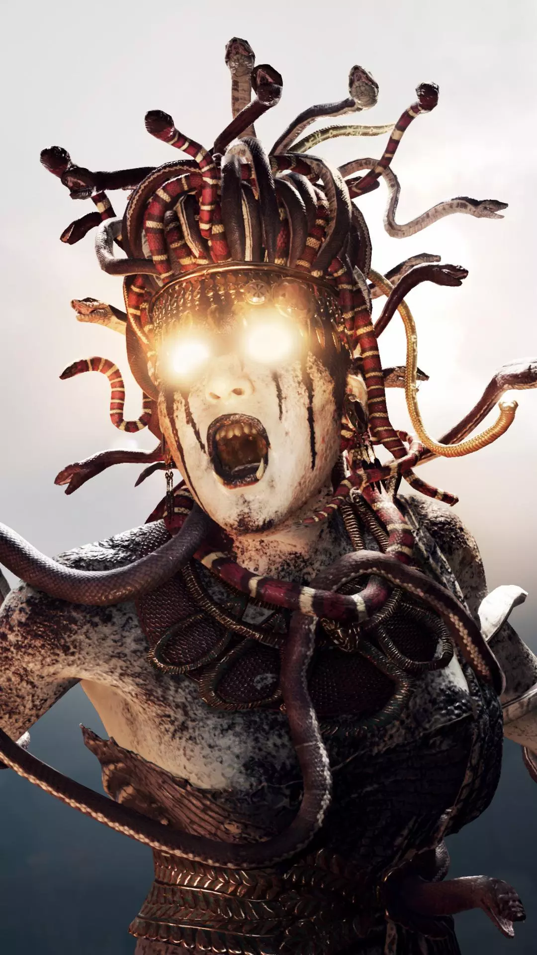 Enraged Glowing-Eyed Medusa