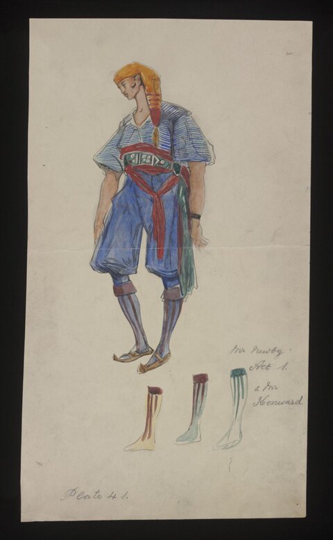 Theatrical Male Costume Design Sketch