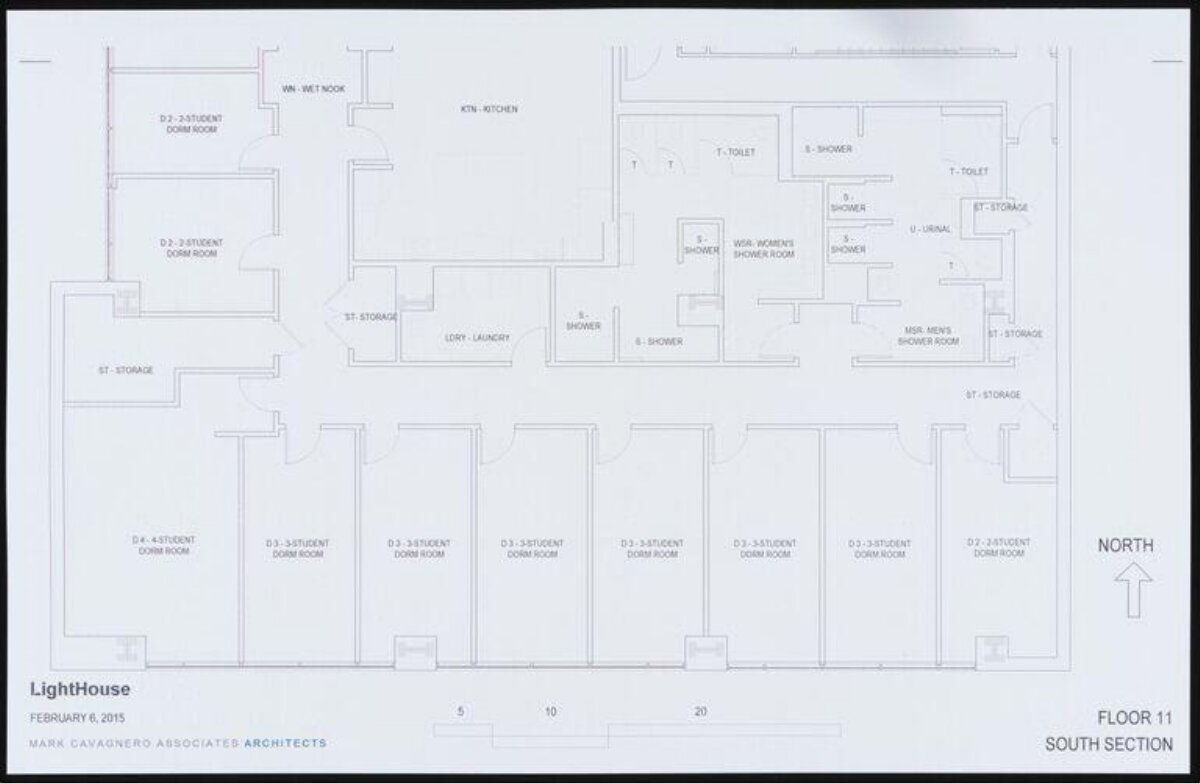 LightHouse 11th Floor Dorm Floor Plan