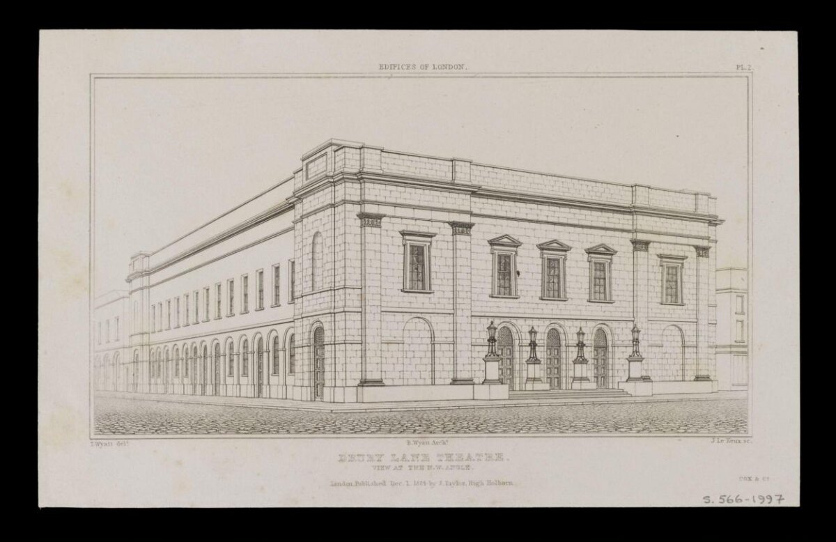 Engraving of Drury Lane Theatre