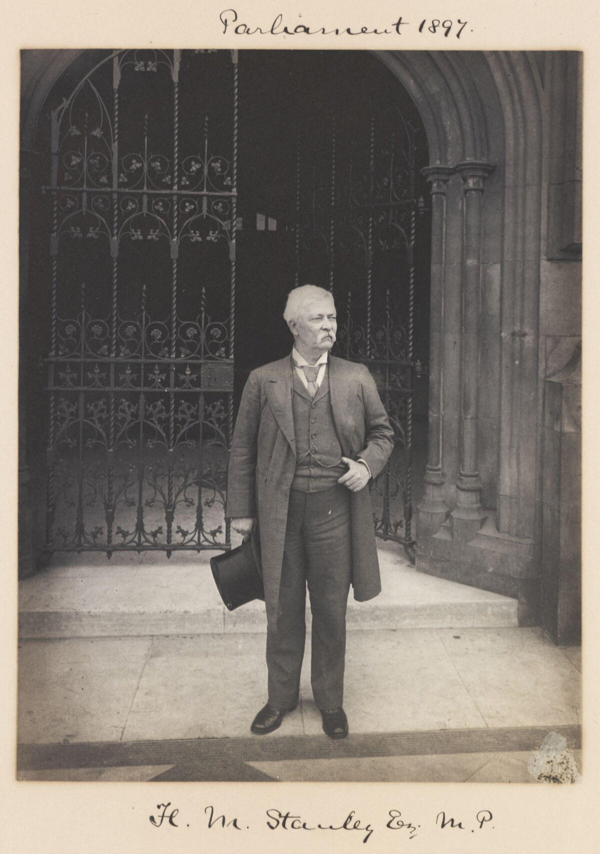1897 Portrait of H.M. Stanley at Parliament