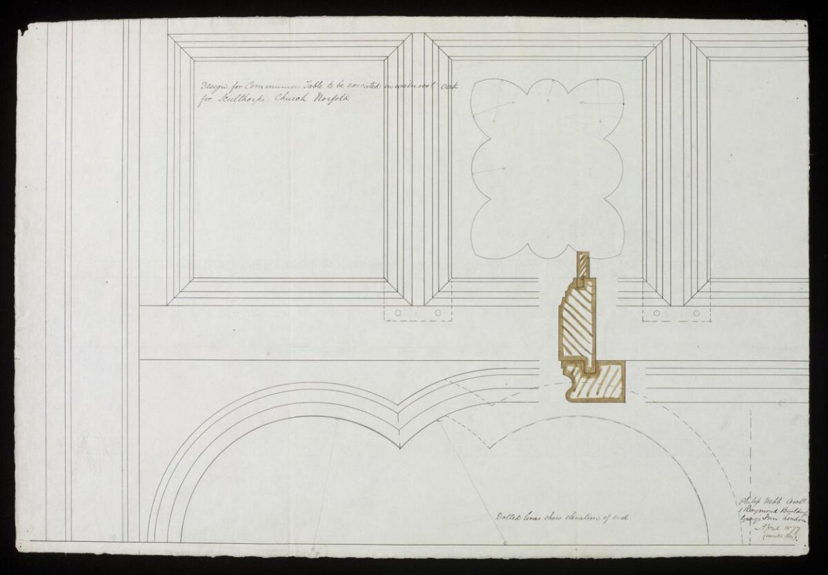 Communion Table Architectural Design Drawing