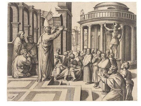 Paul Preaching in Ancient Athens