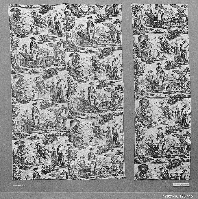 Vintage Printed Textile Pattern Fragments
