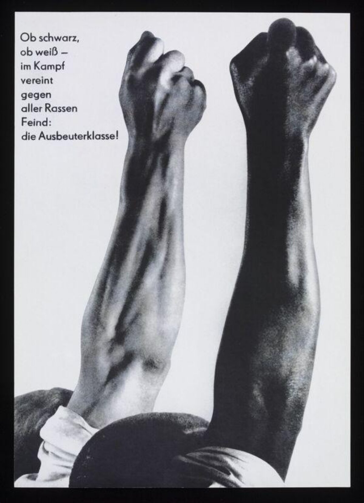 Political Poster for Cross-Race Class Unity