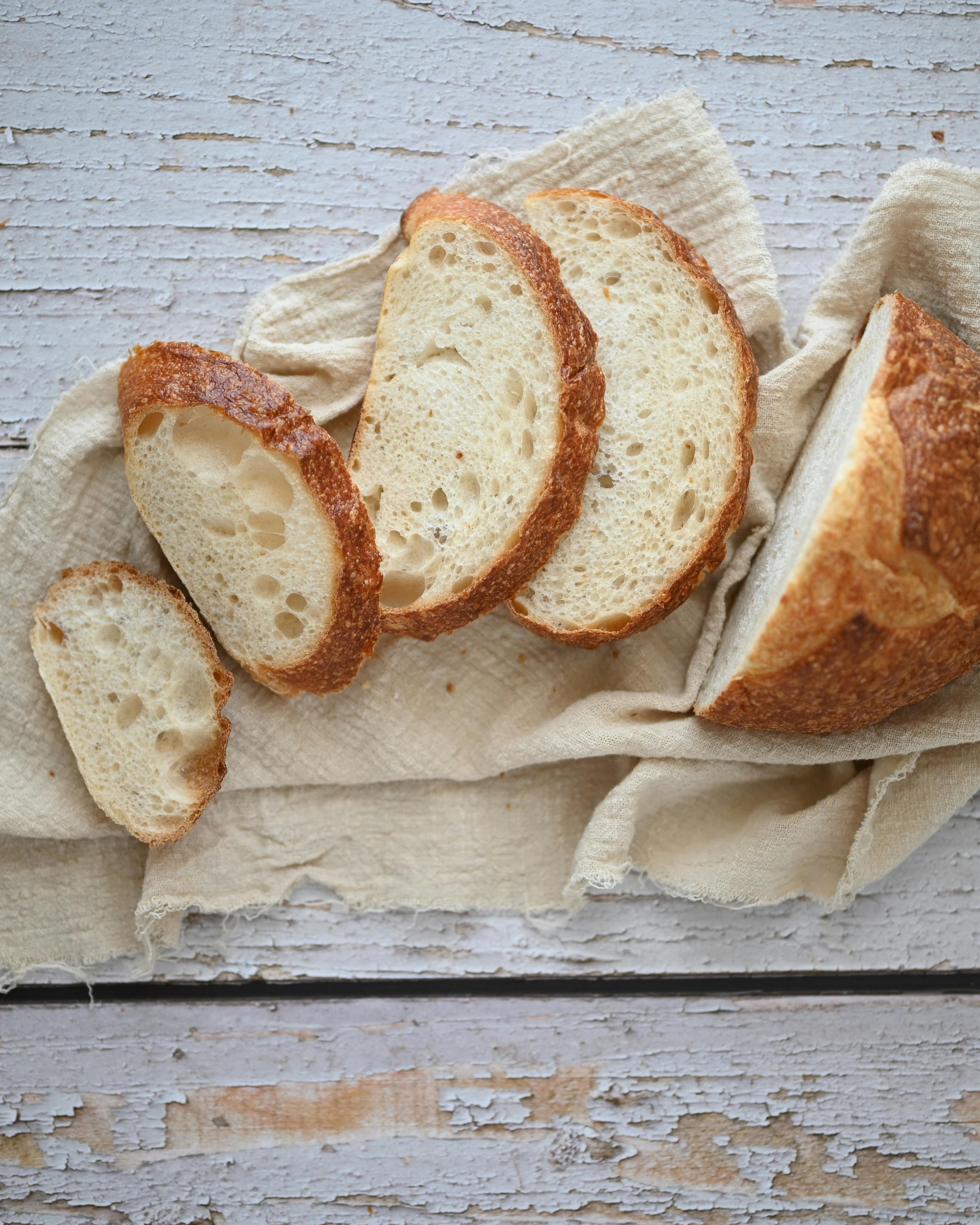 Sliced Artisan Sourdough Bread