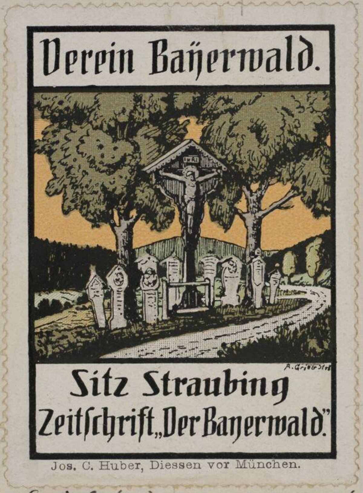 Vintage Verein Bayerwald Postcard