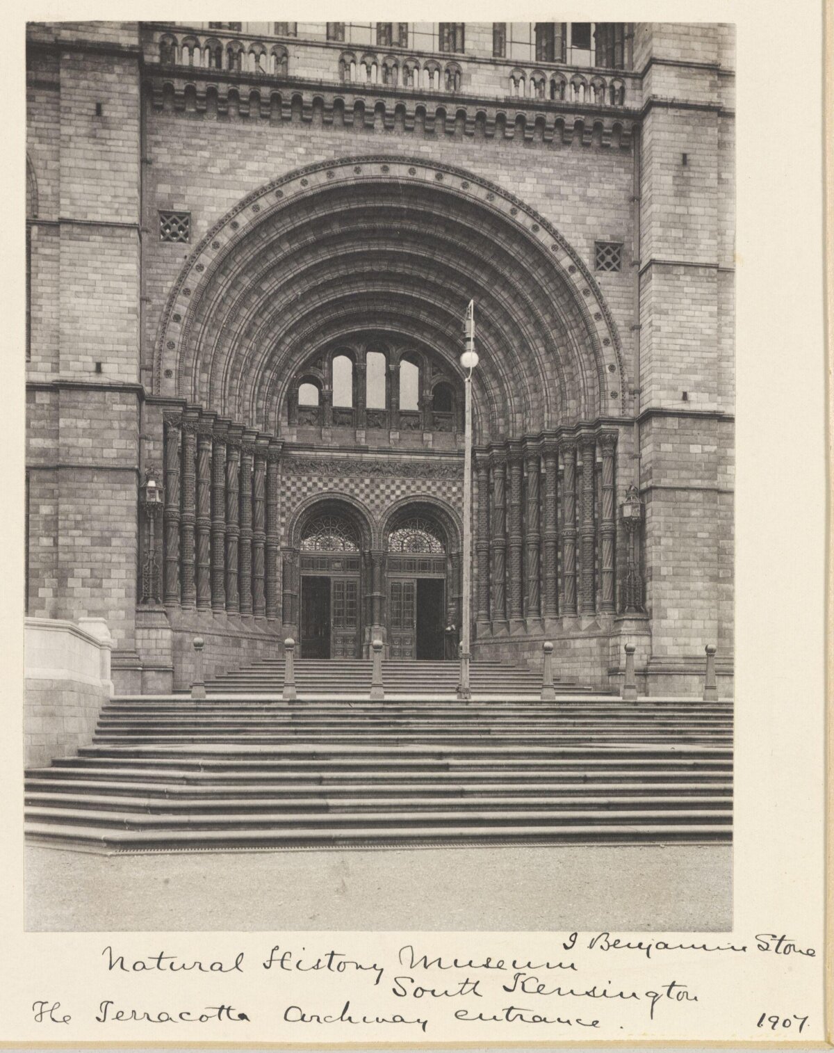 1907 Natural History Museum Archway Entrance