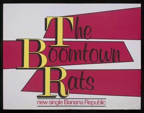 The Boomtown Rats Single Promo Poster