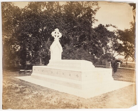 Vintage Cross Tomb in Cemetery