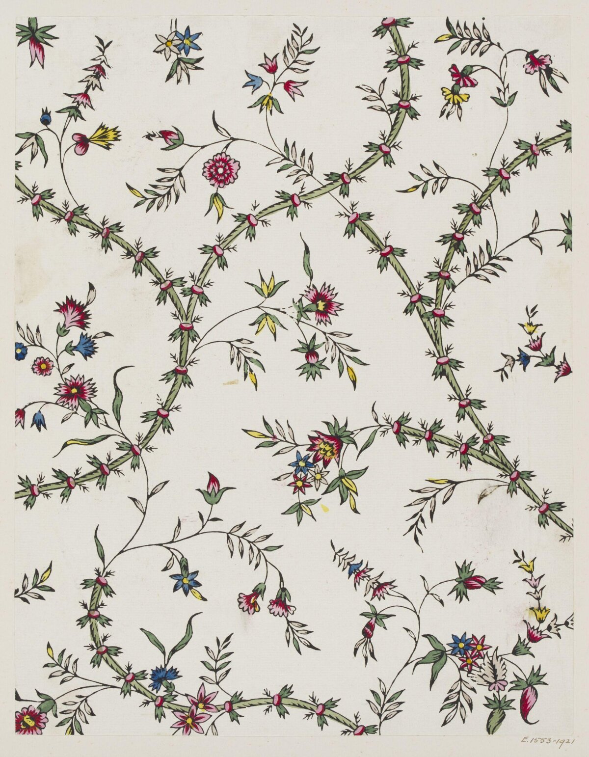 Vintage Floral Textile Pattern