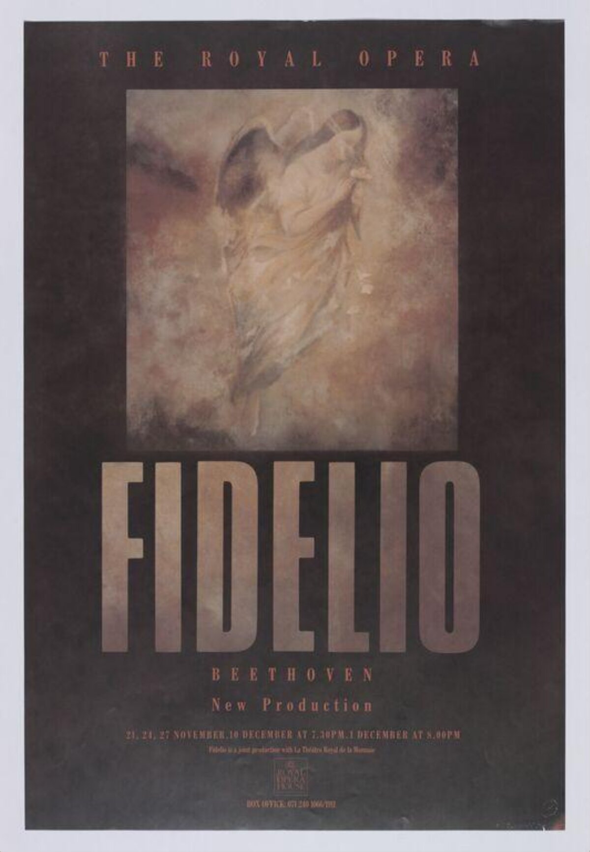 Royal Opera Fidelio Performance Poster