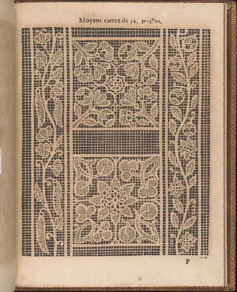 Antique Lace Grid Pattern Diagram