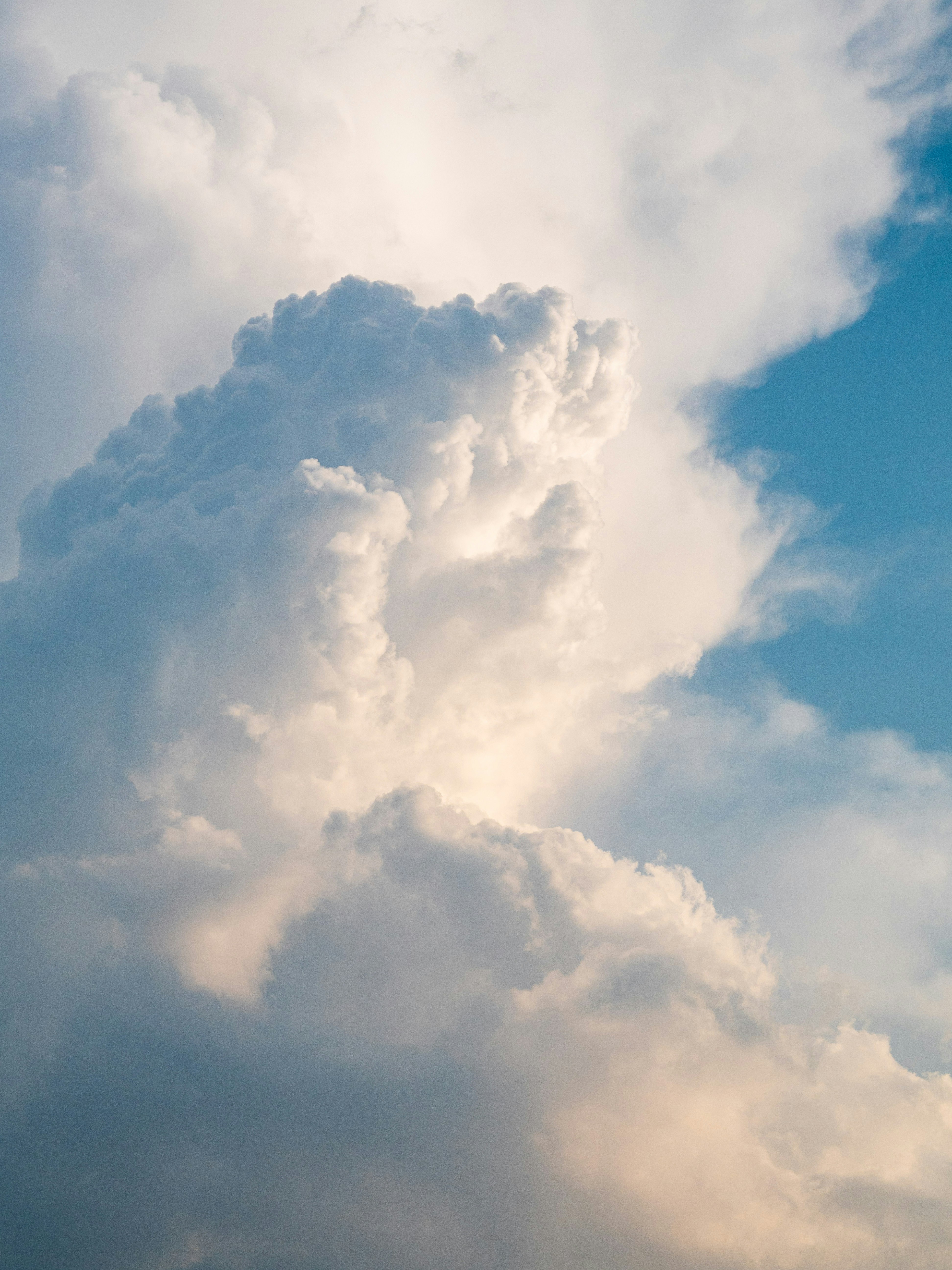 Large Cumulus Cloud in Blue Sky