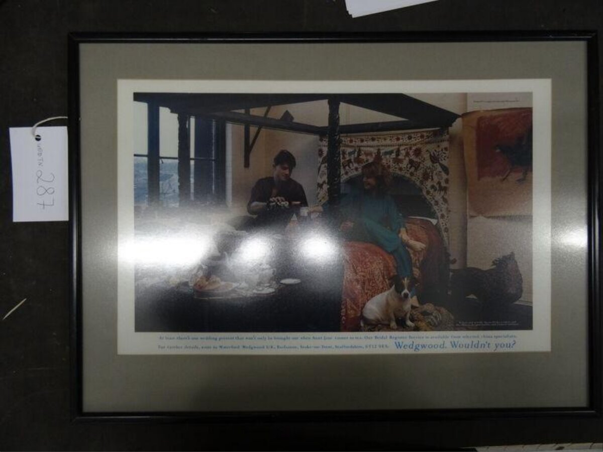 Framed Vintage Wedgwood Advertisement
