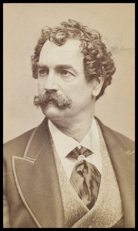 Vintage Bust Portrait of 19th Century Man