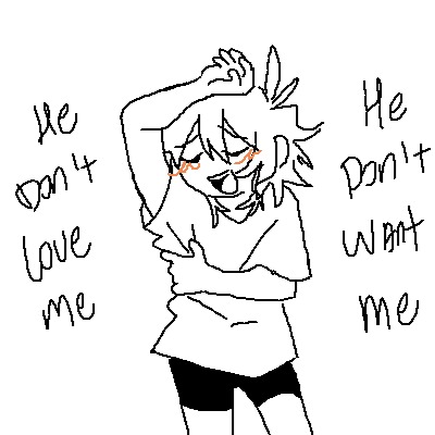 Sad Heartbreak Anime Drawing