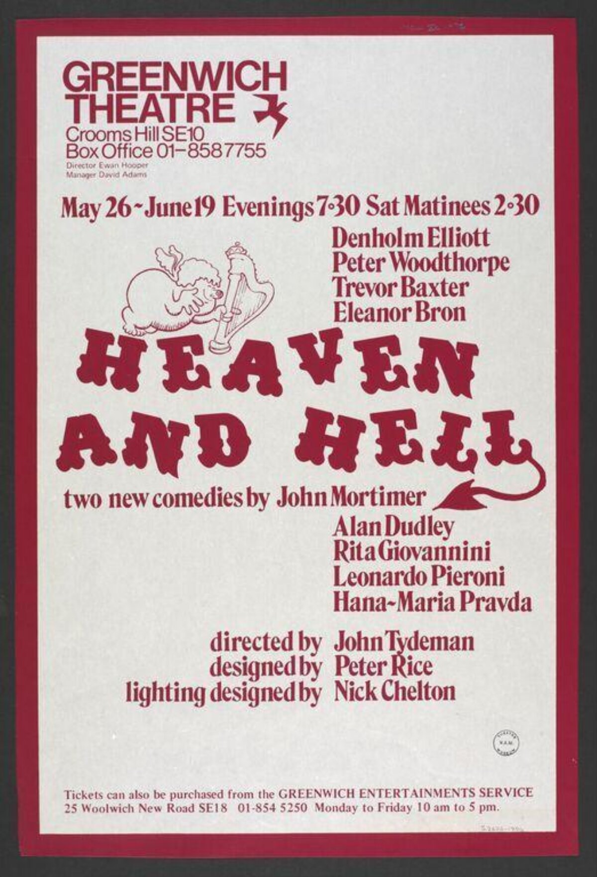 Greenwich Theatre Heaven and Hell Poster