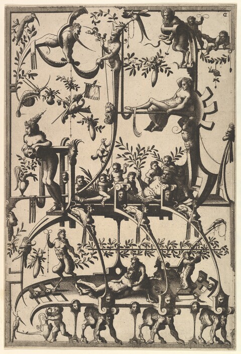 Renaissance Grotesque Ornament Engraving
