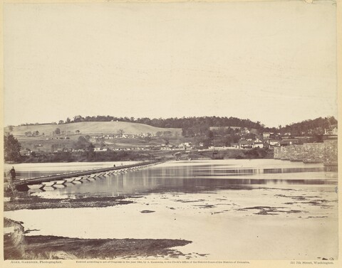 Pontoon Bridge Over Calm River