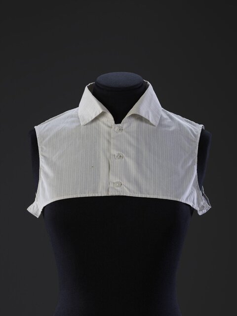 Light Striped Detachable Shirt Collar