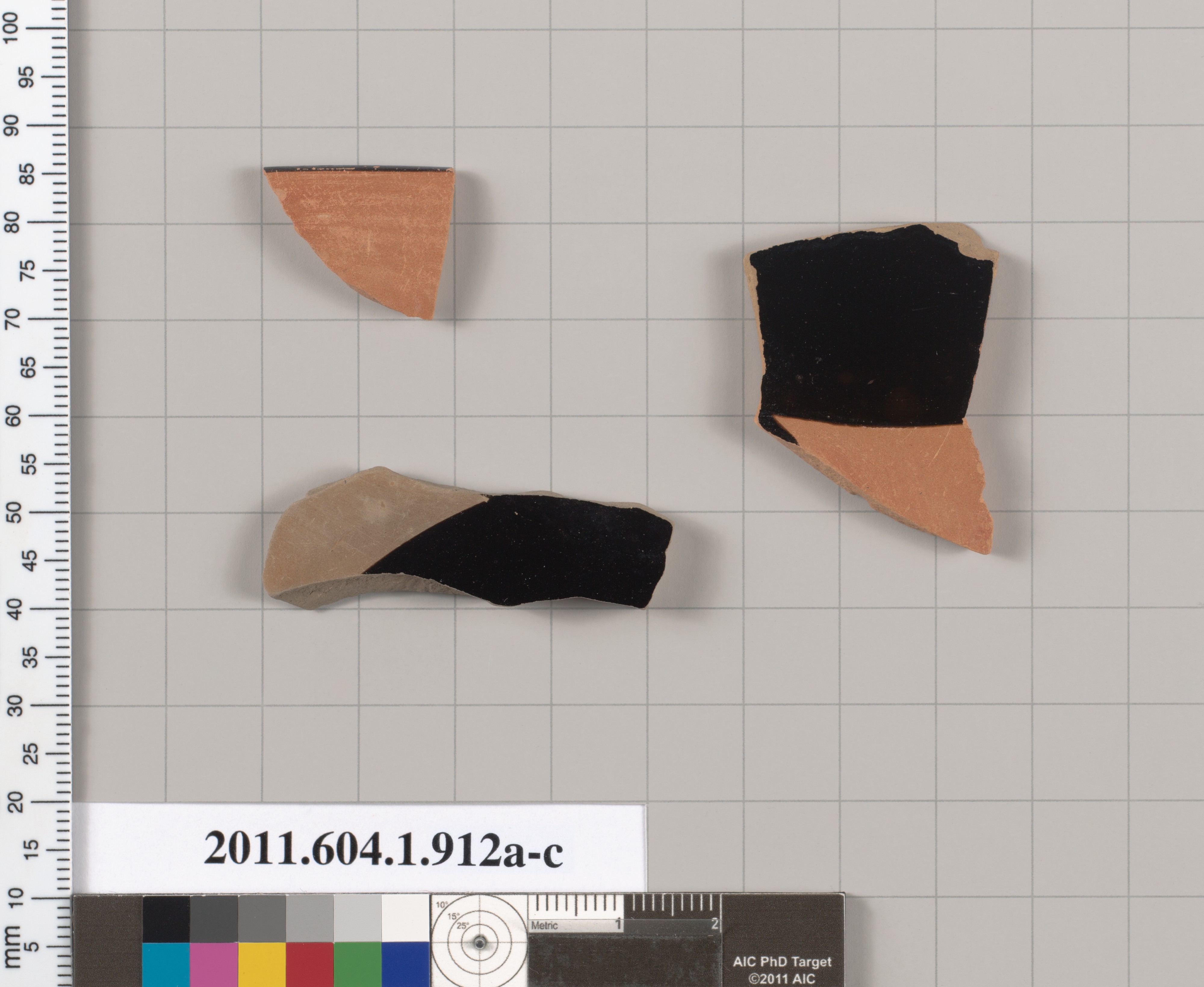 Three Archaeological Pottery Fragments