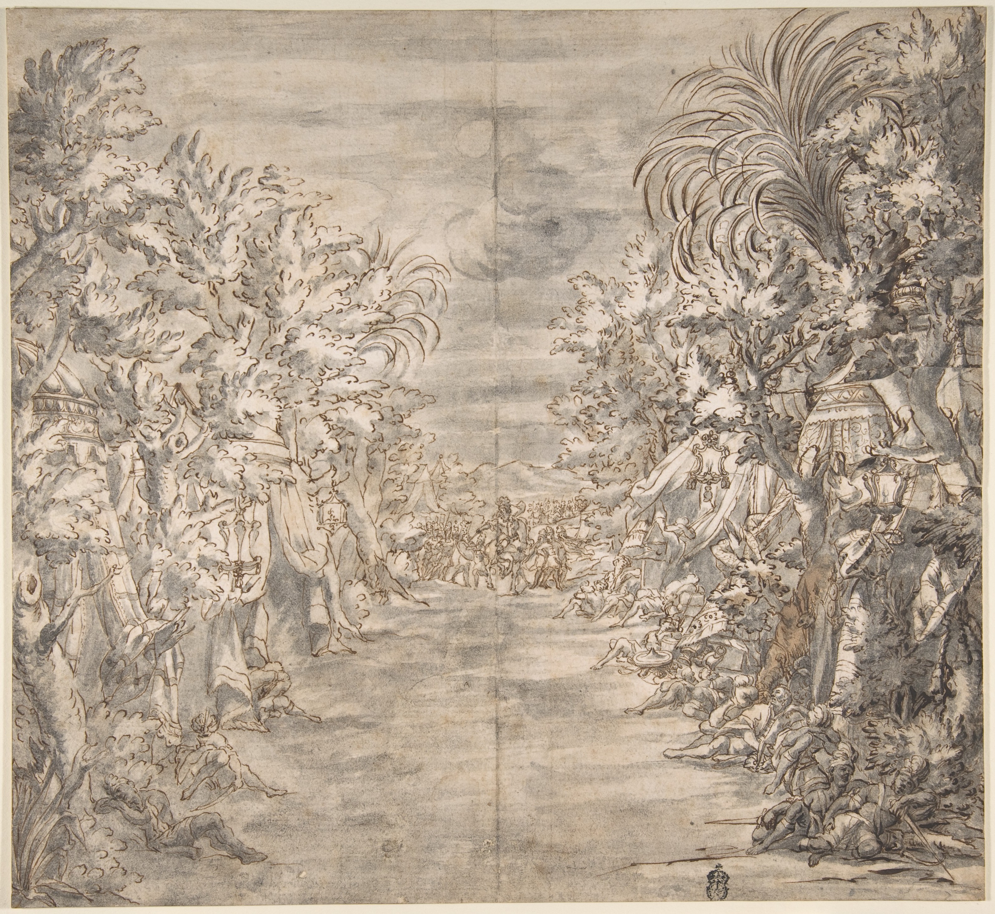 Sketch of Military Encampment
