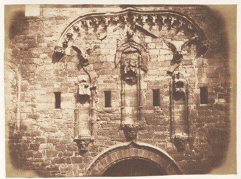 Gothic Carved Stone Building Facade