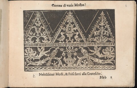 Vintage Italian Lace Pattern Print