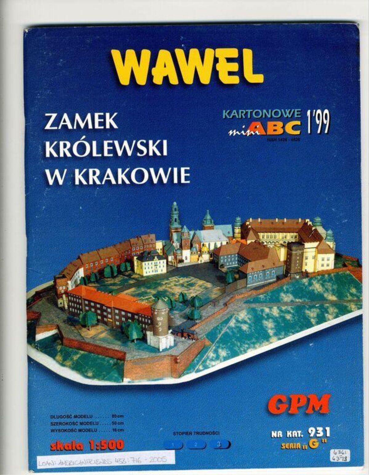 Wawel Castle Paper Model Kit Cover