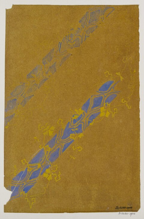 Vintage Textile Pattern Design Sketch