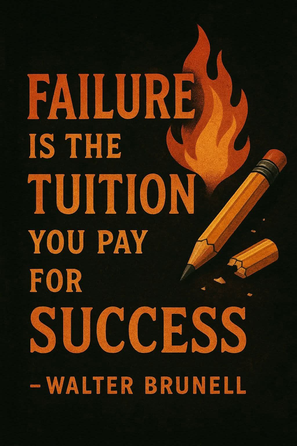 Motivational Quote on Failure and Success