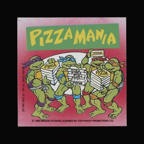 Pizza Mania Ninja Turtles Illustration