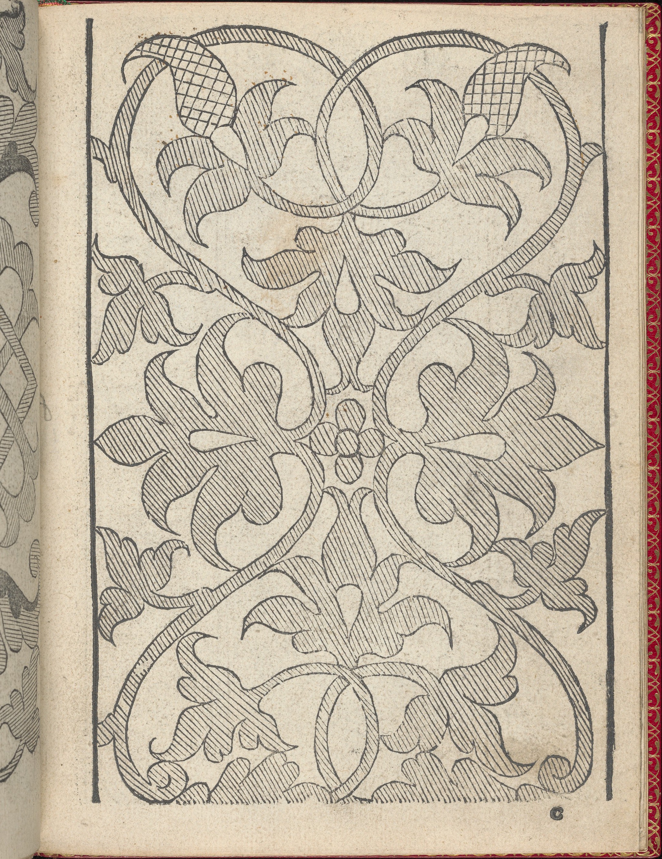 Vintage Scrollwork Floral Pattern