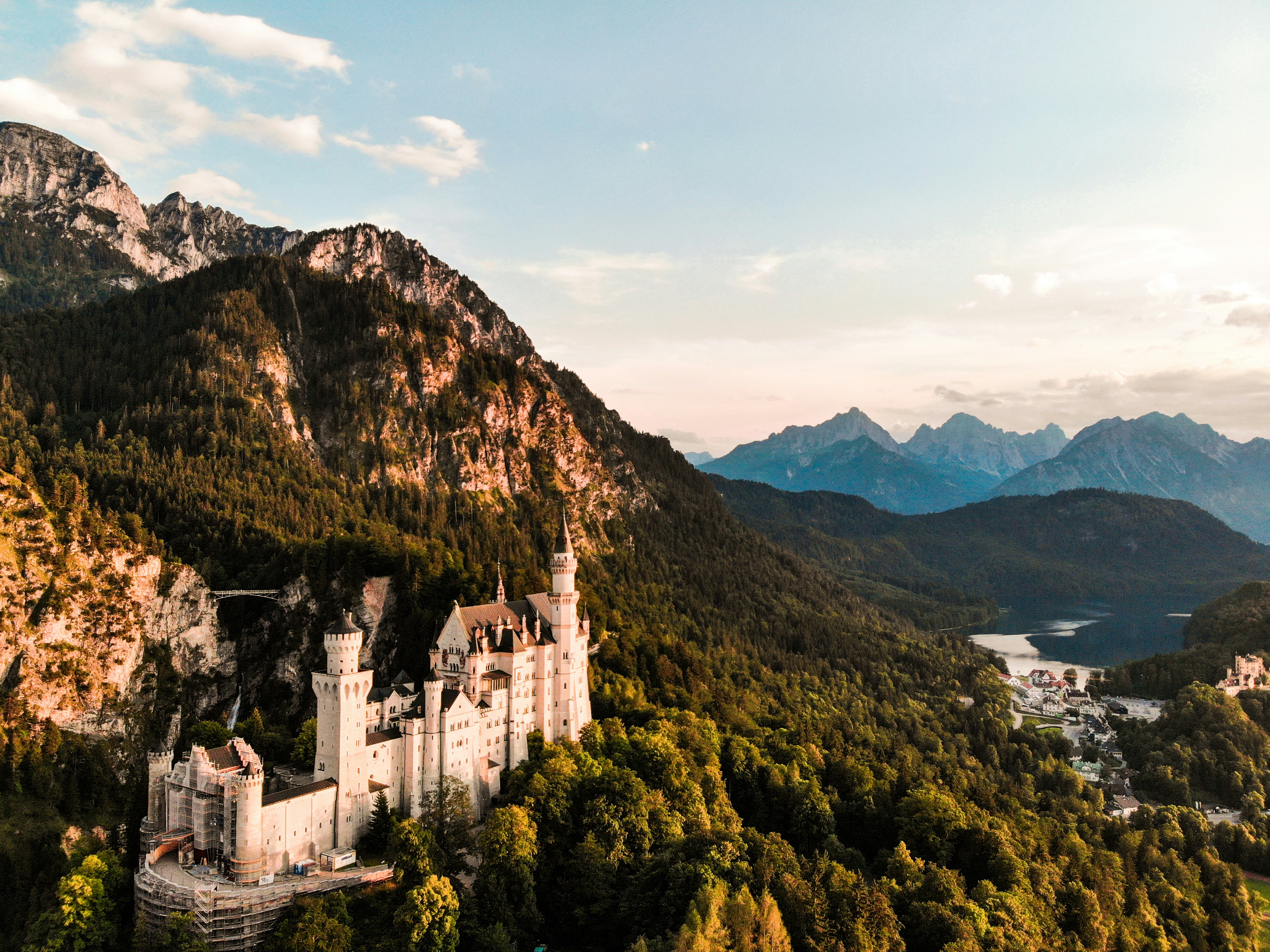 Neuschwanstein Castle Aerial View