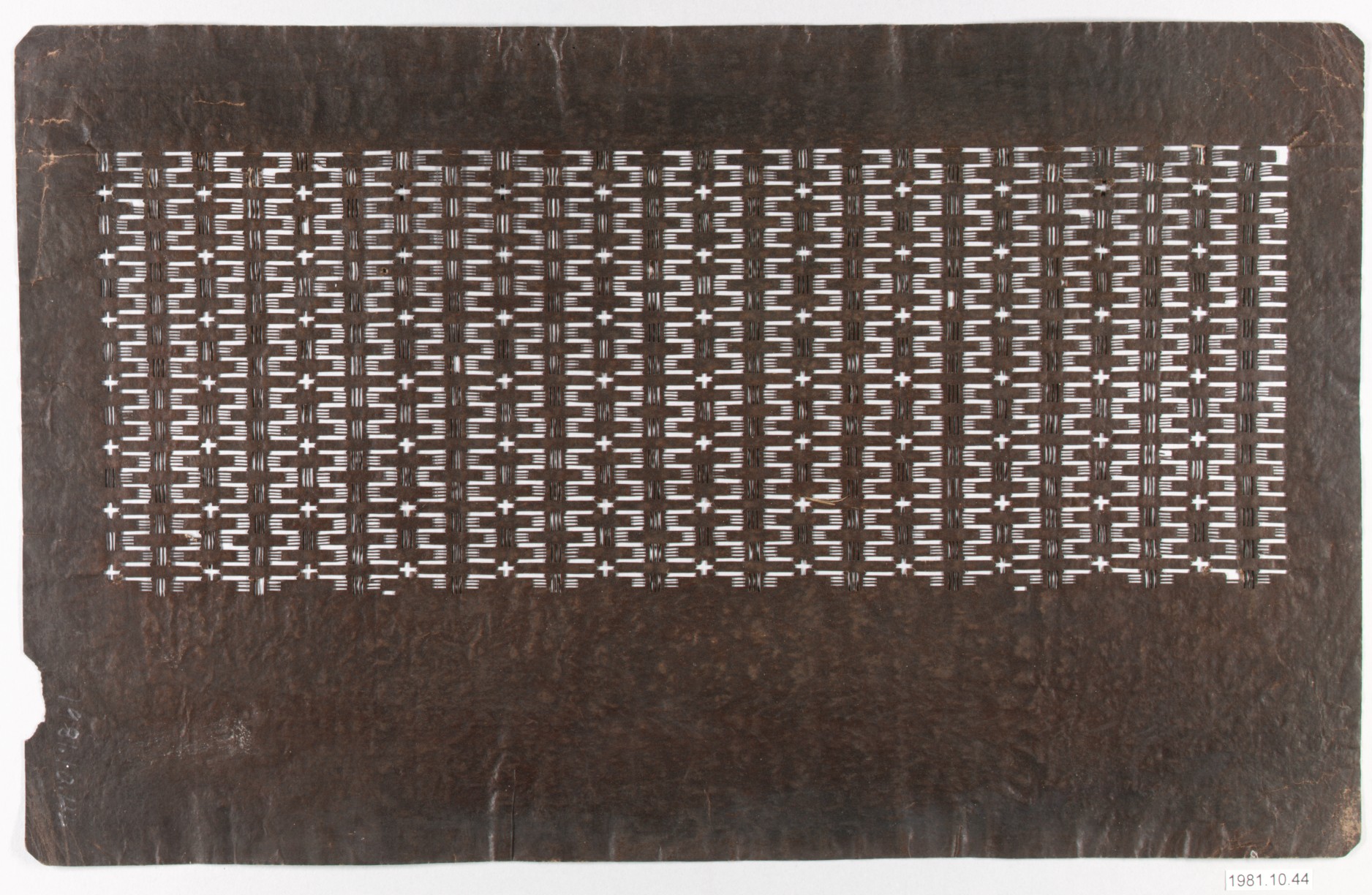 Traditional Woven Pattern Paper Stencil