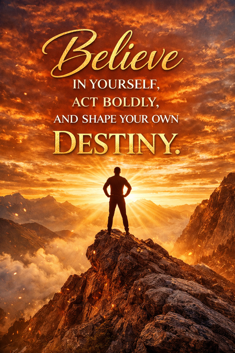 Believe In Yourself Motivational Poster