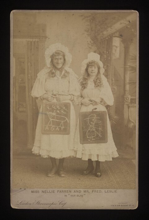 Vintage Portrait of Actors in Ruy Blas