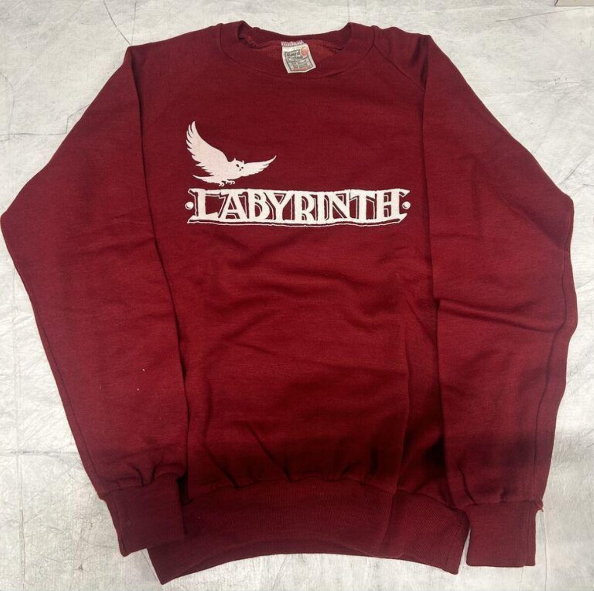 Burgundy Labyrinth Printed Sweatshirt