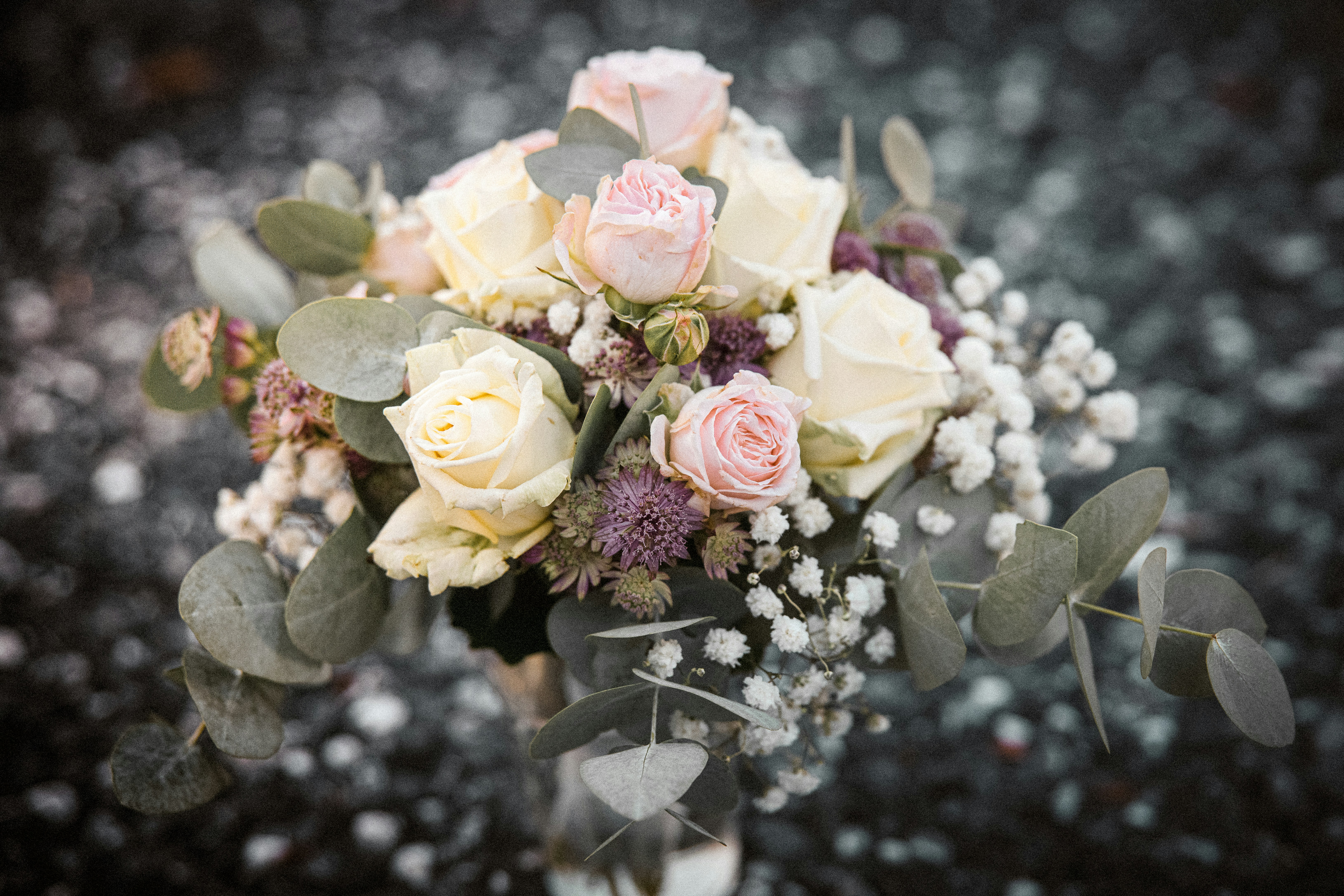 Pastel Wedding Flower Bouquet