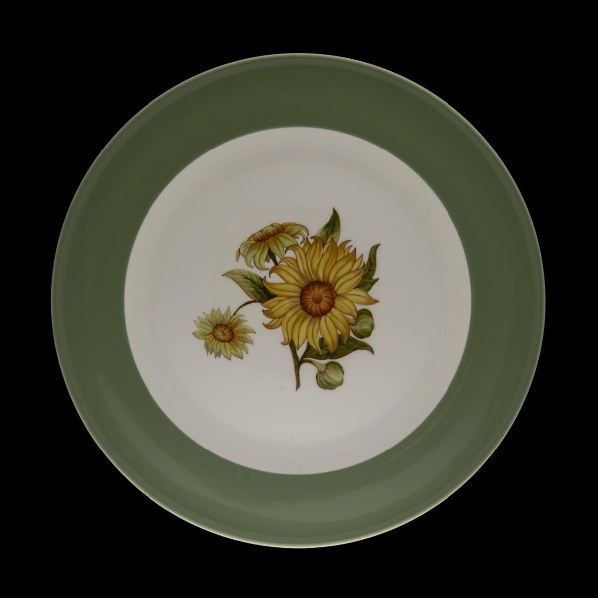 Sunflower Pattern Ceramic Plate