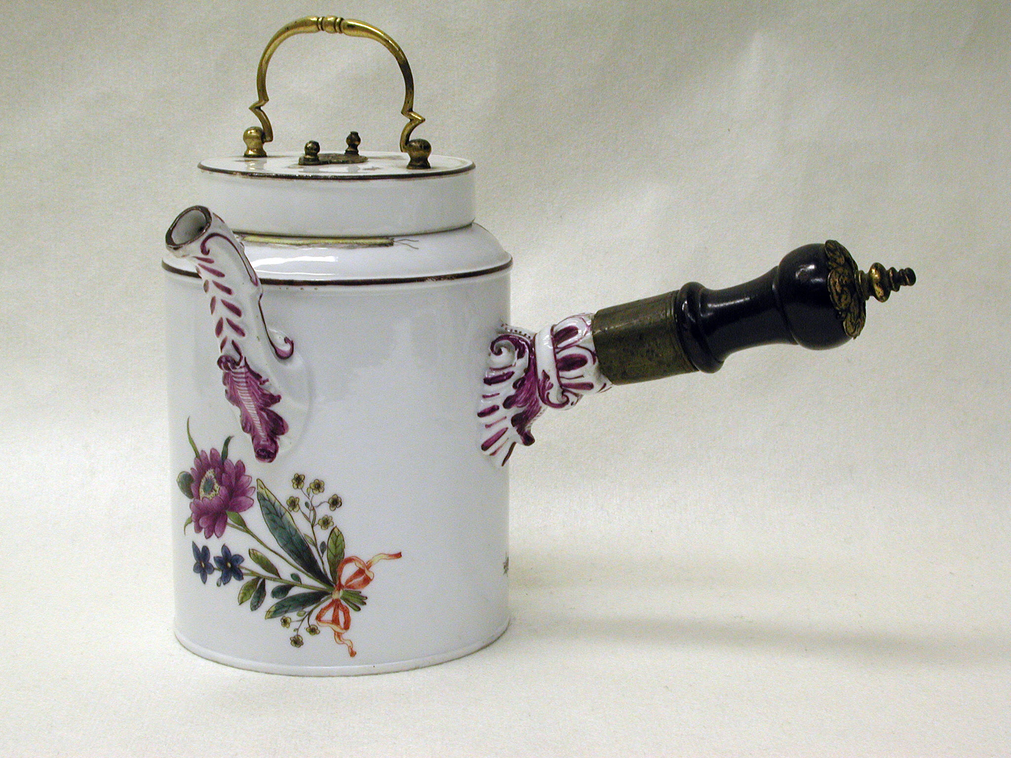 Antique Hand Painted Porcelain Teapot